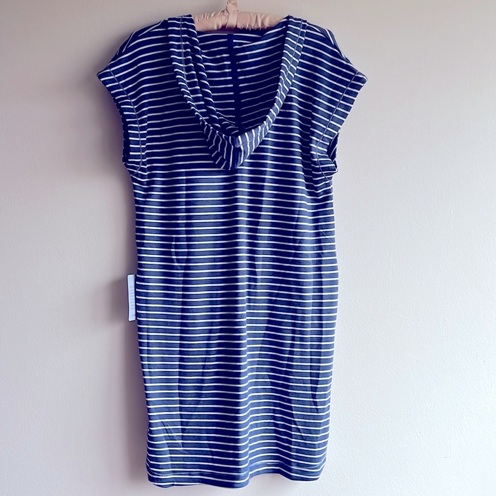 NWT Max Studio Women’s Striped Hooded Short Dress Size Small - Picture 4 of 16